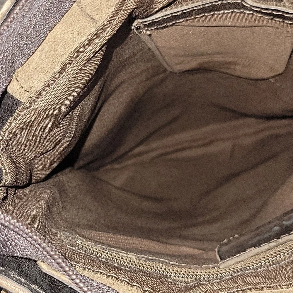 Mens F 29 Brown Durable Leather Crossbody Messenger Bag